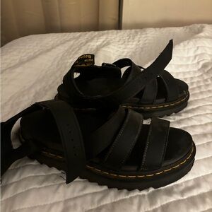 Black Dr Marten Sandals